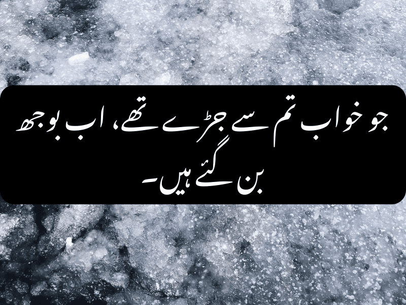 Sad Urdu Quote About Pain and Loneliness