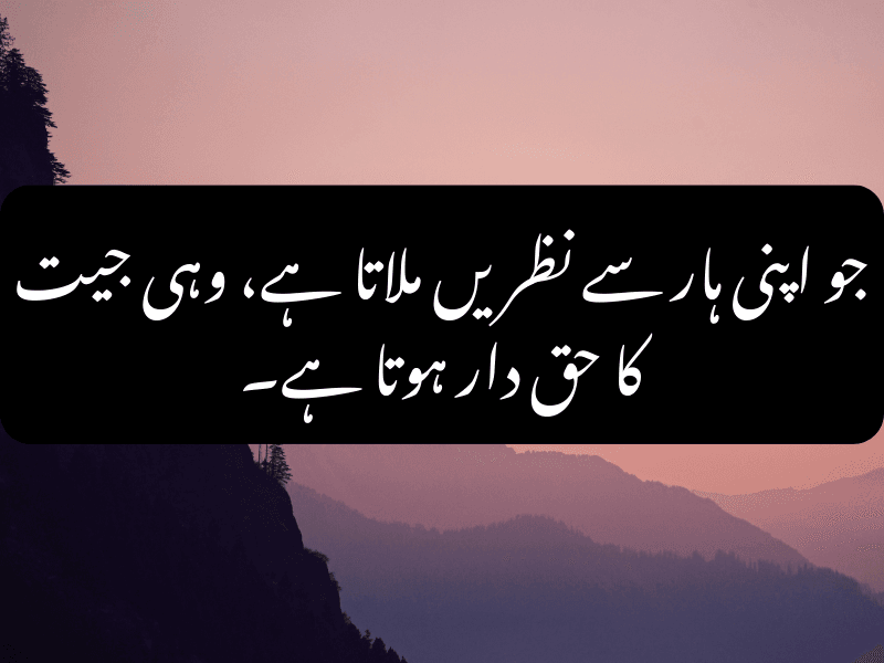 motivational urdu quote