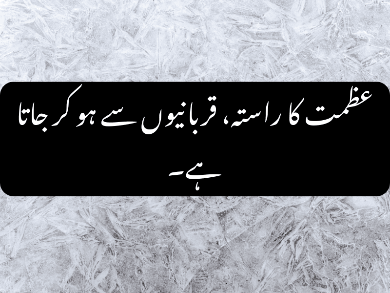 path to greatness urdu quote